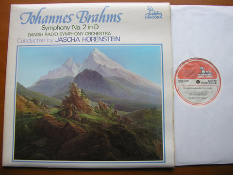 BRAHMS: SYMPHONY No. 2   HORENSTEIN / DANISH RADIO ORCHESTRA    UNS 236