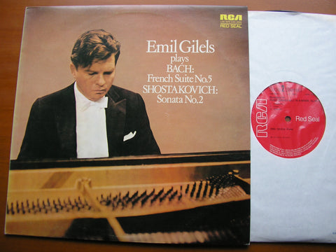 BACH: FRENCH SUITE No. 5 / SHOSTAKOVICH: PIANO SONATA No. 2      EMIL GILELS     LSB 4079