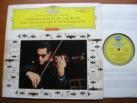 MOZART: VIOLIN CONCERTOS Nos. 4 & 5     SCHNEIDERHAN / BERLIN PHILHARMONIC / SCHMIDT-ISSERSTEDT      138 678