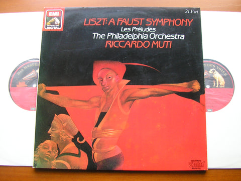 LISZT: A FAUST SYMPHONY / LES PRELUDES     WINBERGH / PHILADELPHIA ORCHESTRA / MUTI   2LP    SLS 1435703