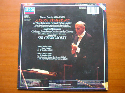 LISZT: A FAUST SYMPHONY    JERUSALEM / CHICAGO SYMPHONY / SOLTI    417 399