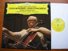 VIVALDI / TARTINI / BOCCHERINI: CELLO CONCERTOS     ROSTROPOVICH / COLLEGIUM  MUSICUM ZURICH / PAUL SACHER    2530 974