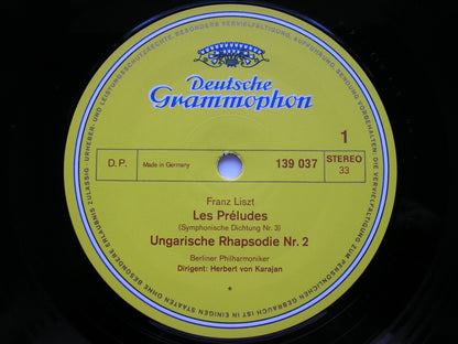 LISZT: LES PRELUDES / HUNGARIAN RHAPSODY No. 2 / SMETANA: VYSEHRAD / VLTAVA from MA VLAST    KARAJAN / BERLIN PHILHARMONIC    139 037