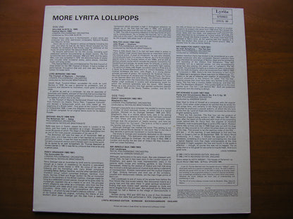 MORE LYRITA LOLLIPOPS: BALFE / BERNERS / BAX / ALWYN / GRAINGER / LEIGH / ELGAR / HAMILTON-HARTY  ORCHESTRAL PIECES     SRCS 99
