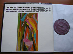 HOVHANESS: SYMPHONY No. 4 / GIANNINI: SYMPHONY No. 3     EASTMAN WIND ENSEMBLE / ROLLER       SR 90366