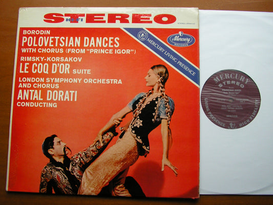 BORODIN: POLOVETSIAN DANCES / RIMSKY-KORSAKOV: LE COQ D'OR Suite   DORATI / LONDON SYMPHONY   SR 90122