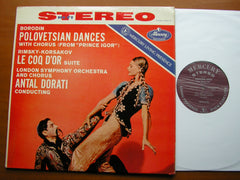 BORODIN: POLOVETSIAN DANCES / RIMSKY-KORSAKOV: LE COQ D'OR Suite   DORATI / LONDON SYMPHONY   SR 90122