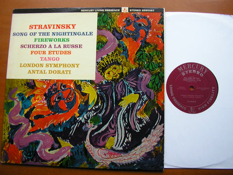 STRAVINSKY: THE SONG OF THE NIGHTINGALE / FIREWORKS / TANGO / SCHERZO    DORATI / LONDON SYMPHONY   SR 90387