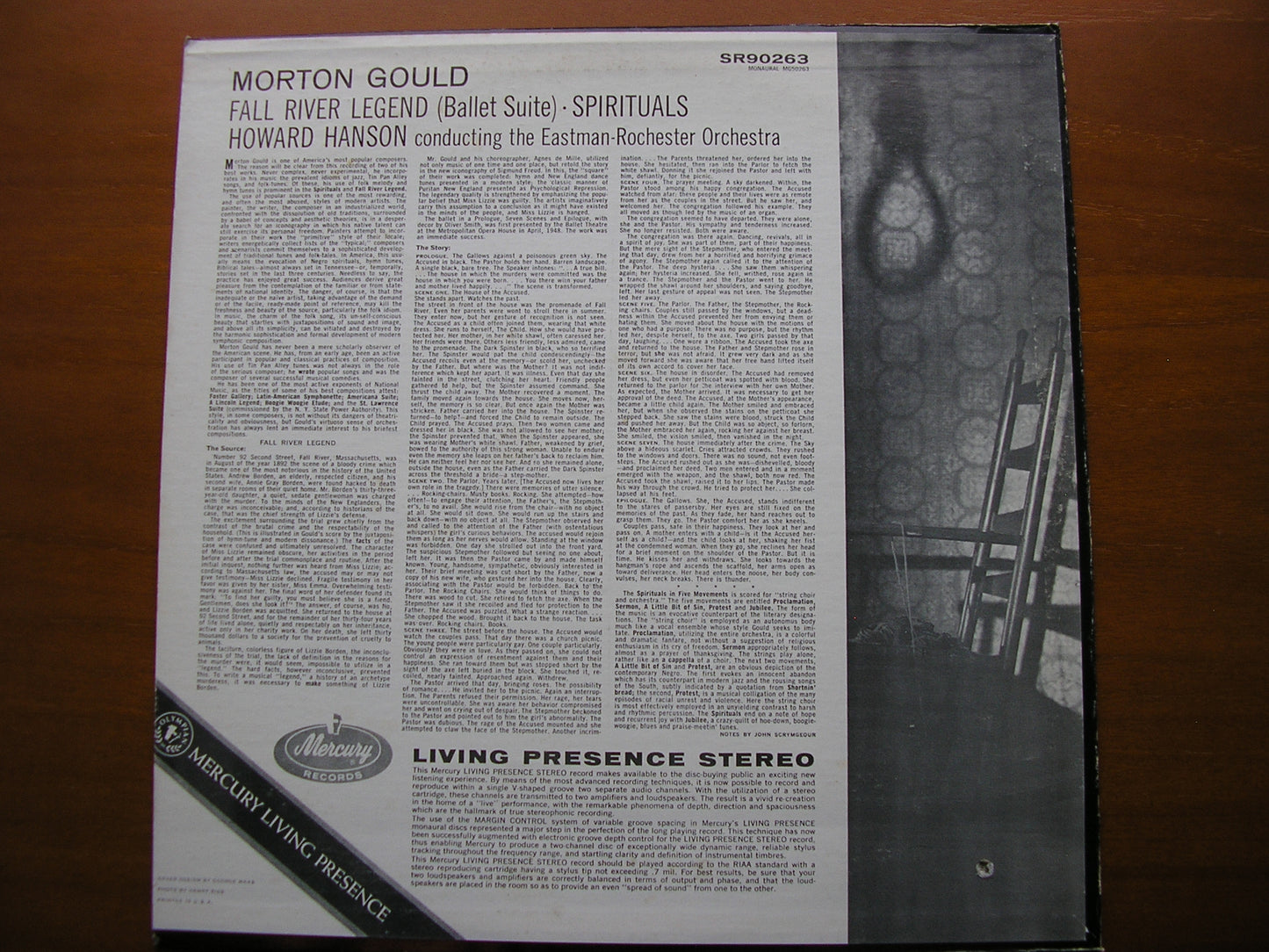 GOULD: FALL RIVER LEGEND / SPIRITUALS    HANSON / EASTMAN - ROCHESTER    SR 90263