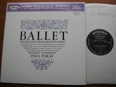 BALLET FROM FRENCH OPERA: BIZET / GOUNOD / THOMAS / BERLIOZ / MASSENET / SAINT-SAENS      PARAY / DETROIT SYMPHONY   AMS 16138