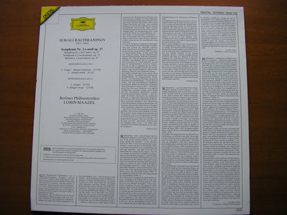 RACHMANINOV: SYMPHONY No. 2     MAAZEL / BERLIN PHILHARMONIC     2532 102