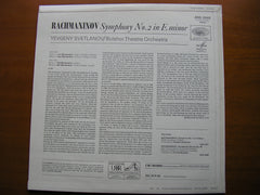 RACHMANINOV: SYMPHONY No. 2     SVETLANOV / BOLSHOI THEATRE ORCHESTRA      ASD 2545