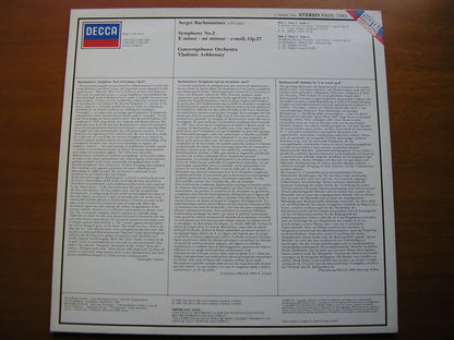 RACHMANINOV: SYMPHONY No. 2     ASHKENAZY / CONCERTGEBOUW ORCHESTRA   SXDL 7563
