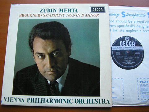 BRUCKNER: SYMPHONY No. 9    MEHTA / VIENNA PHILHARMONIC    SXL 6202