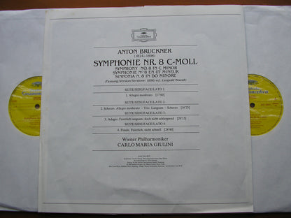 BRUCKNER: SYMPHONY No. 8      GIULINI / VIENNA PHILHARMONIC   2 LP     415 124