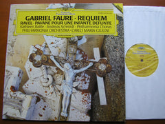 FAURE: REQUIEM / RAVEL: PAVANE      BONNEY / SCHMIDT / PHILHARMONIA ORCHESTRA / GIULINI      419 243