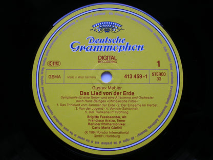 MAHLER: DAS LIED VON DER ERDE    FASSBAENDER / ARAIZA / BERLIN PHILHARMONIC / GIULINI     413 459