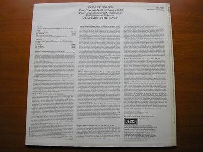 MOZART: PIANO CONCERTOS Nos. 17 & 21       VLADIMIR ASHKENAZY / PHILHARMONIA    SXL 6881