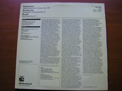 SCHUMANN: CELLO CONCERTO / BRUCH: KOL NIDREI PAUL TORTELIER / RPO / Y-P TORTELIER ASD 3728