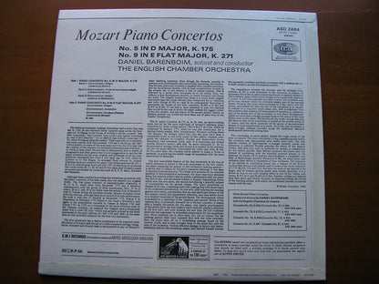 MOZART: PIANO CONCERTOS Nos. 5 & 9      BARENBOIM / ENGLISH CHAMBER ORCHESTRA       ASD 2484