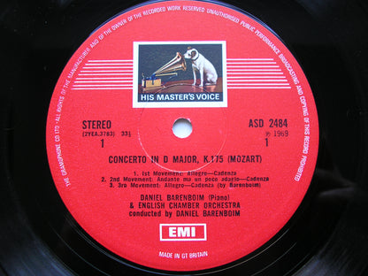 MOZART: PIANO CONCERTOS Nos. 5 & 9      BARENBOIM / ENGLISH CHAMBER ORCHESTRA       ASD 2484