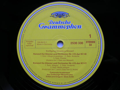 MOZART: PIANO CONCERTOS Nos. 3 / 4 / 5      GEZA ANDA / CAMERATA ACADEMICA DES SALZBURGER MOZARTEUMS    2530 330