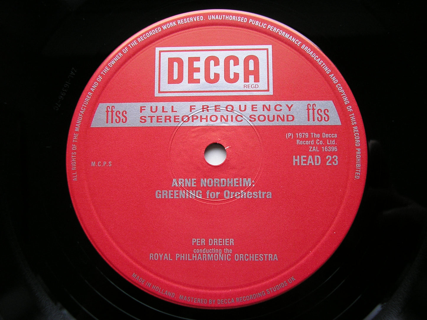 NORDHEIM: GREENING / DORIA / EPITAFFIO       PEARS / ROYAL PHILHARMONIC / DREIER       HEAD 23