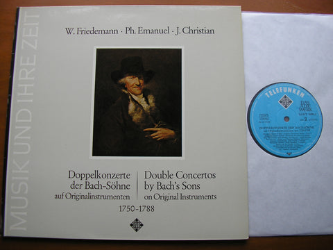 DOUBLE CONCERTOS BY BACH'S SONS: CPE / JC / WF BACH   LEONHARDT CONSORT / CONCENTUS MUSICUS WIEN / LEONHARDT    SAWT 9490