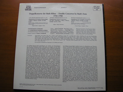 DOUBLE CONCERTOS BY BACH'S SONS: CPE / JC / WF BACH   LEONHARDT CONSORT / CONCENTUS MUSICUS WIEN / LEONHARDT    SAWT 9490