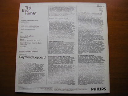 JCF BACH / JL BACH / WF BACH: ORCHESTRAL MUSIC BY THE SONS OF BACH     LEPPARD / ENGLISH CHAMBER ORCHESTRA    6500 071