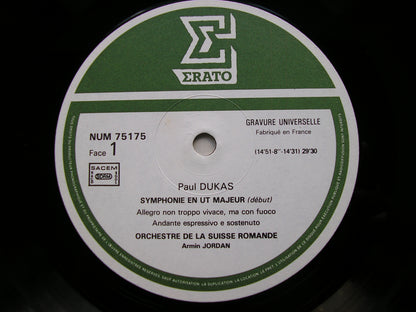 DUKAS: SYMPHONY in C / LA PERI      ARMIN JORDAN / SUISSE ROMANDE     NUM 75175
