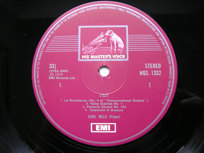 EARL WILD PLAYS LISZT: PIANO WORKS      EARL WILD     HQS 1332