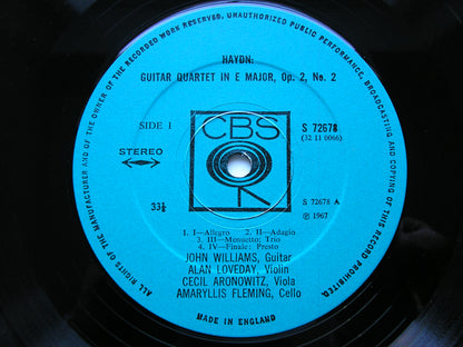 HAYDN: GUITAR QUARTET / PAGANINI: TERZETTO FOR VIOLIN, CELLO & GUITAR     WILLIAMS / LOVEDAY / FLEMING       72678