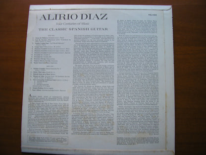 MUDURRA / SCARLATTI / SOR TARREGA / LLOBET / SANZ / GRANADOS / FALLA / ALBENIZ: MUSIC FOR GUITAR        ALIRIO DIAZ     VSL 11010