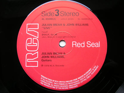 JULIAN BREAM & JOHN WILLIAMS 'LIVE'  - from 1978 Concerts in Boston & New York  2 LP     RL03090