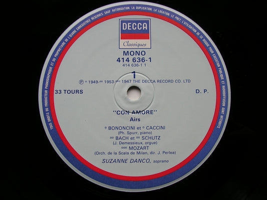 CON AMORE: SONGS / LIEDER / ARIAS      SUZANNE DANCO      414 635