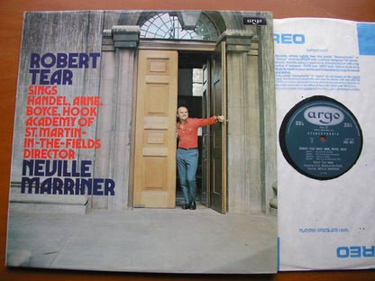 ARNE / HOOK / BOYCE / HANDEL: ARIAS / SONGS / CANTATAS      ROBERT TEAR / ASMIF / MARRINER     ZRG 661