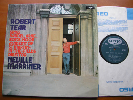 ARNE / HOOK / BOYCE / HANDEL: ARIAS / SONGS / CANTATAS      ROBERT TEAR / ASMIF / MARRINER     ZRG 661