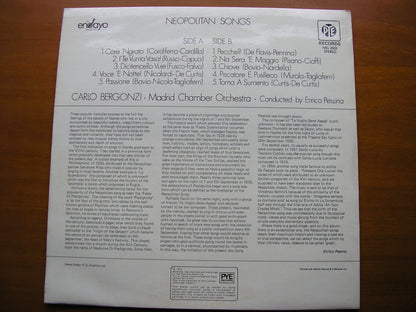 NEAPOLITAN SONGS: CARDILLO / DE CURTIS / CAPUA / TAGLIFERRI / CIOFFI / FALVO      CARLO BERGONZI / MADRID CHAMBER ORCHESTRA / PESSINA     NEL 2001