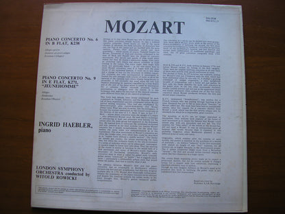 MOZART: PIANO CONCERTOS Nos. 6 & 9      HAEBLER / LONDON SYMPHONY / ROWICKI     SAL 3728