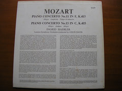 MOZART: PIANO CONCERTOS Nos. 11 & 13      HAEBLER / LONDON SYMPHONY / DAVIS     SAL 3645