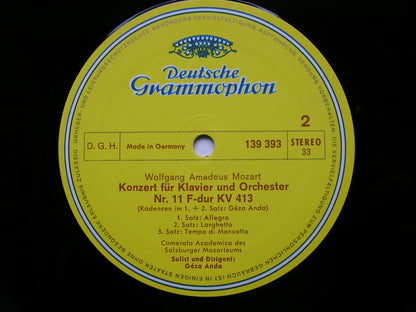 MOZART: PIANO CONCERTOS Nos. 11 & 15       GEZA ANDA / CAMERATA ACADEMICA DES SALZBURGER MOZARTEUMS       139 393