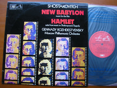 SHOSTAKOVICH: NEW BABYLON / HAMLET       ROZHDESTVENSKY / MOSCOW PHILHARMONIC ORCHESTRA      ASD 3381