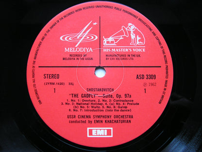 SHOSTAKOVICH: THE GADFLY      EMIN KHACHATURIAN / USSR CINEMA SYMPHONY   ASD 3309