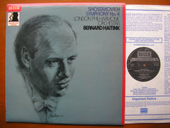 SHOSTAKOVICH: SYMPHONY No. 4      BERNARD HAITINK / LONDON PHILHARMONIC     SXL 6927