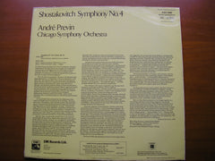 SHOSTAKOVICH: SYMPHONY No. 4     PREVIN / CHICAGO SYMPHONY    ASD 3440