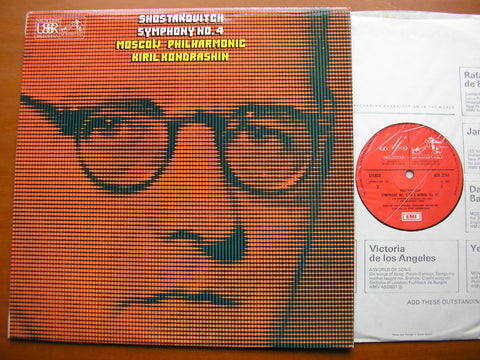 SHOSTAKOVICH: SYMPHONY No. 4      KONDRASHIN / MOSCOW PHILHARMONIC     ASD 2741