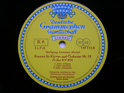 MOZART: PIANO CONCERTOS Nos. 12 & 26 'Coronation'      GEZA ANDA / CAMERATA ACADEMICA DES SALZBURGER MOZARTEUMS    139 113