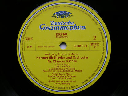MOZART: PIANO CONCERTOS Nos. 12 & 20      SERKIN / LONDON SYMPHONY / ABBADO     2532 053