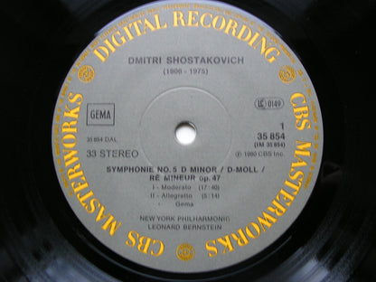 SHOSTAKOVICH: SYMPHONY No. 5      BERNSTEIN / NEW YORK PHILHARMONIC     35854